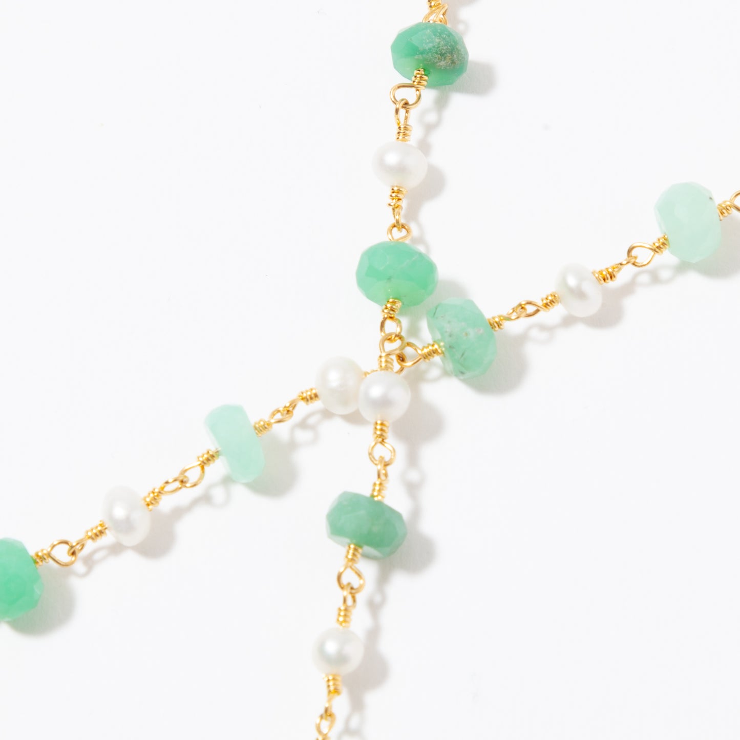 Pearl and Chrysoprase Chain