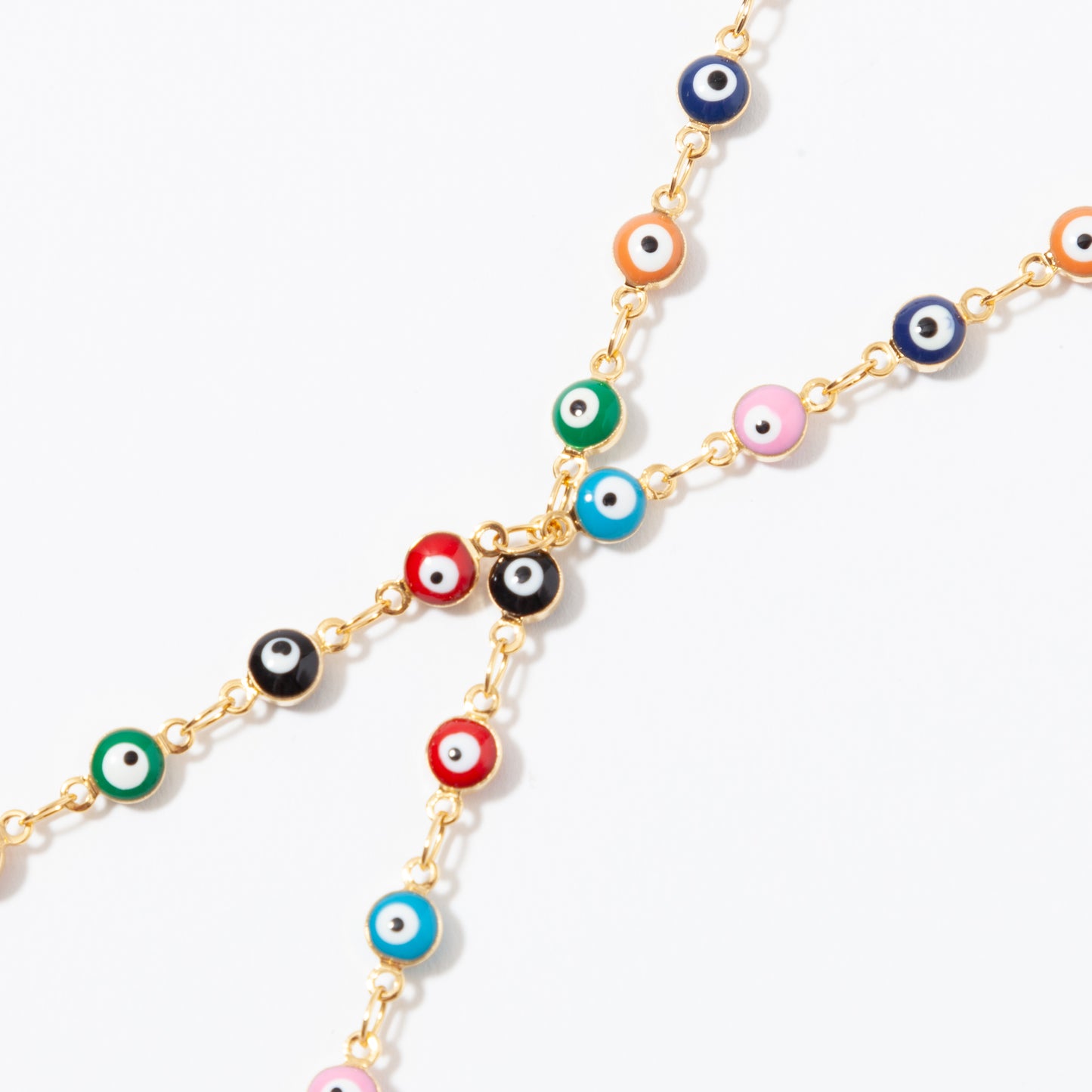 Bright Multi Evil Eye Chain